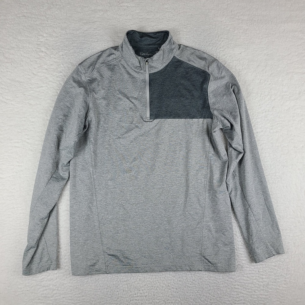 Walter Hagen Sweater Mens Medium Gray Majors 11 Activewear Performance Tech Golf